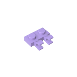 Placa especial 1 x 2 con clips horizontales [clips en U gruesos]-MyGobricksEs