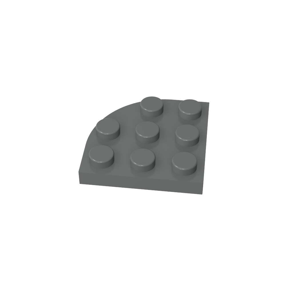 Placa de esquina redonda 3 x 3-MyGobricksEs