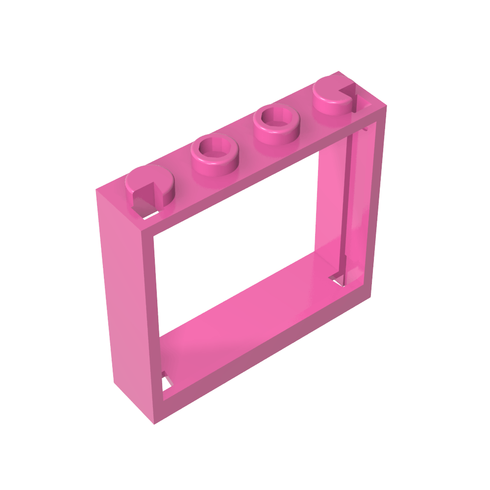Ventana 1 x 4 x 3 sin pestañas de persiana-MyGobricksEs