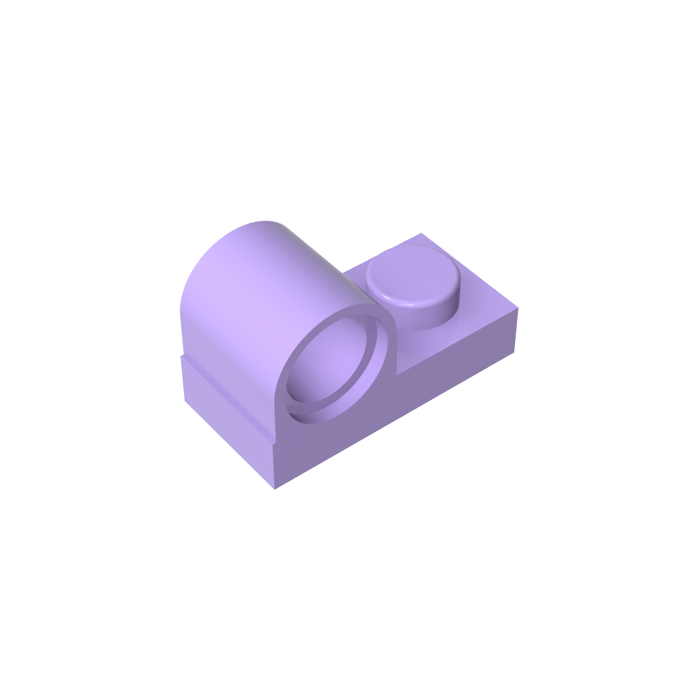 Placa especial 1 x 2 con orificio para pasador en la parte superior-MyGobricksEs