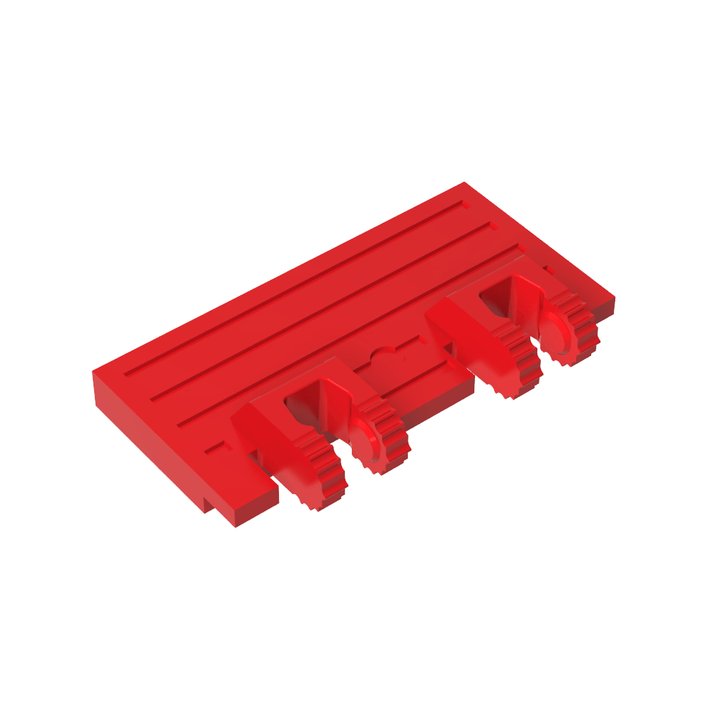 Puerta de tren con bisagra 2 x 4 con bloqueo doble de 2 dedos sin refuerzos traseros-MyGobricksEs