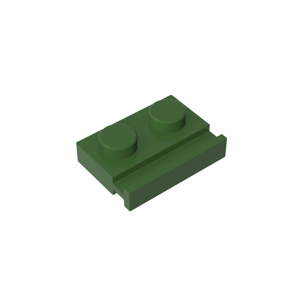 Placa Especial 1 x 2 con Riel para Puerta-MyGobricksEs