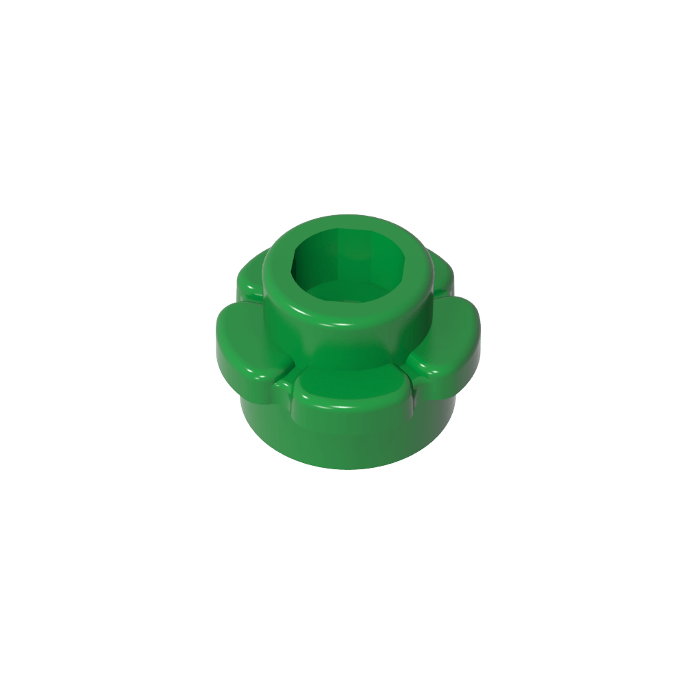 Planta, Flor, Plato Redondo 1 x 1 con 5 Pétalos-MyGobricksEs