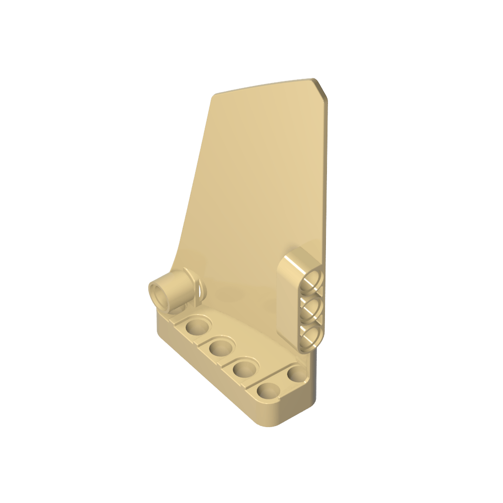 Carenado de panel técnico n.° 18 grande liso, lado B-MyGobricksEs