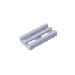 Rejilla especial para azulejos de 1 x 2 pulgadas con ranura inferior-MyGobricksEs