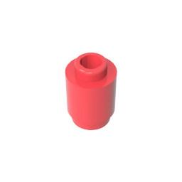 Ladrillo redondo 1 x 1 perno abierto-MyGobricksEs