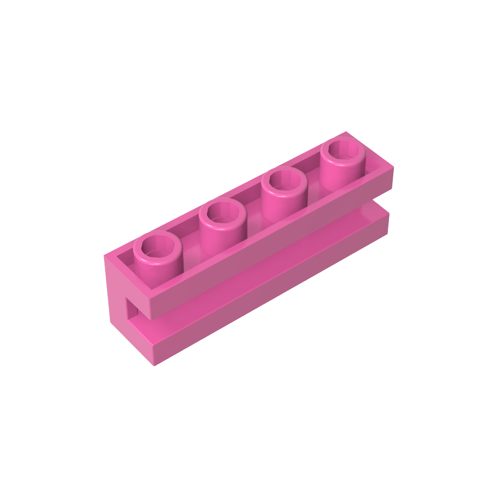 Ladrillo Especial 1 x 4 con Ranura-MyGobricksEs
