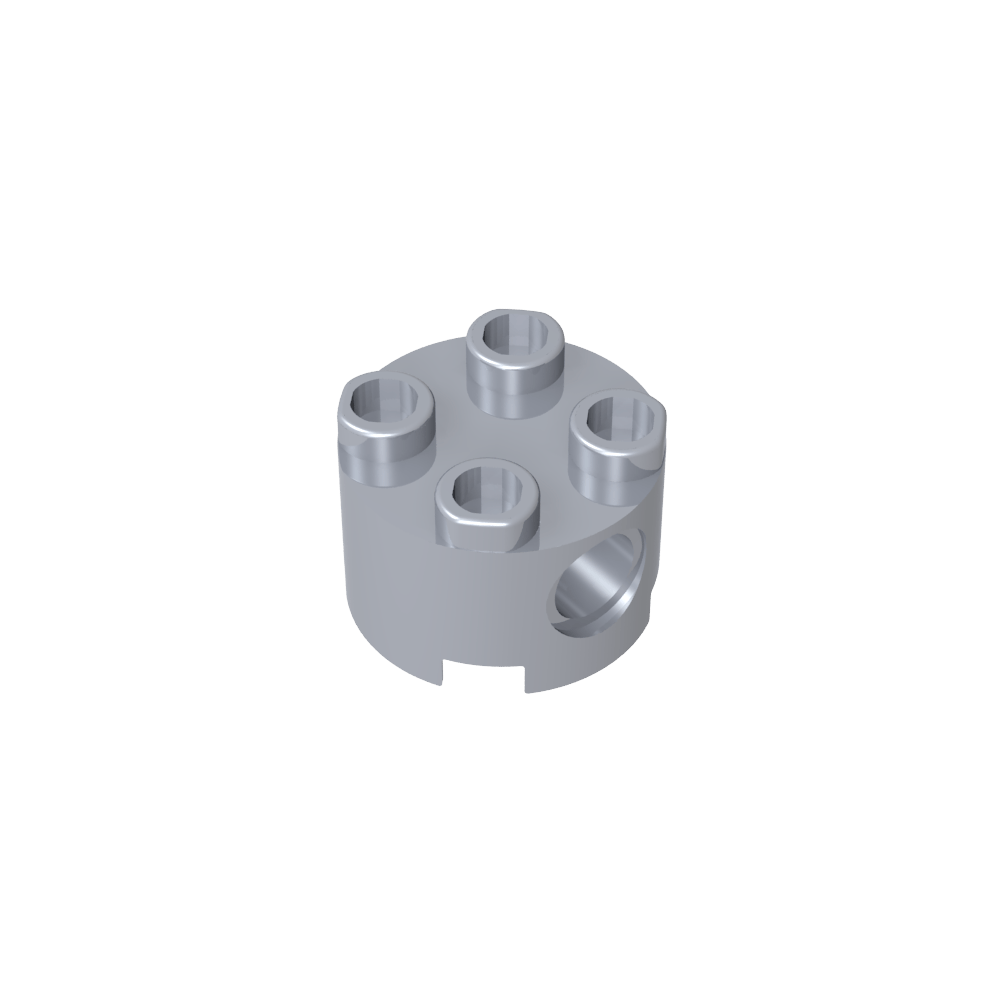 Ladrillo redondo 2 x 2 con agujeros para pasadores-MyGobricksEs