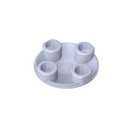 Plato redondo 2 x 2 con fondo redondeado [Boat Stud]-MyGobricksEs