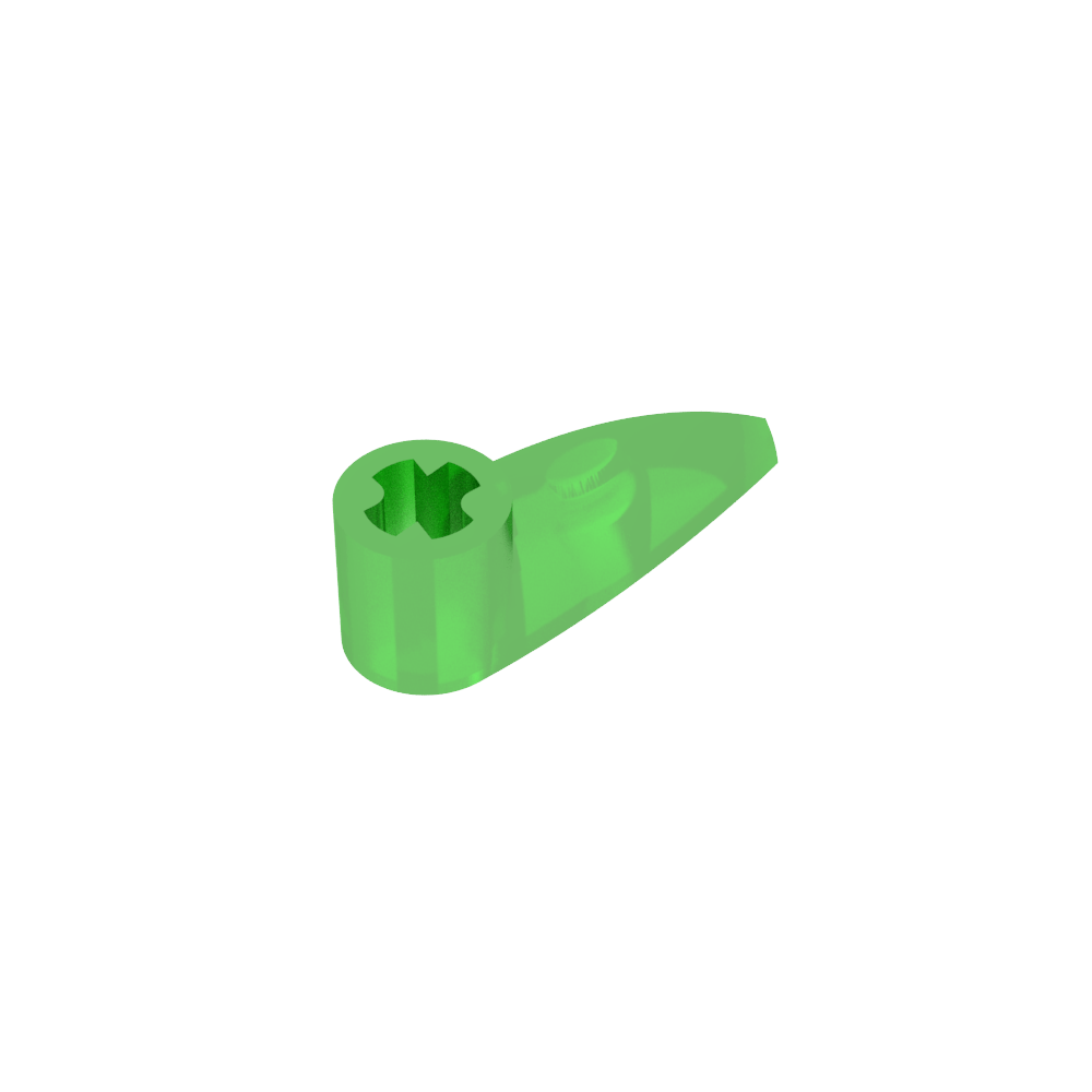 Diente técnico 1 x 3 con orificio para eje [parte inferior redondeada]-MyGobricksEs