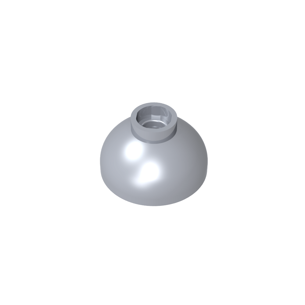 Ladrillo redondo de 2 x 2 pulgadas con base de cúpula [montante abierto]-MyGobricksEs