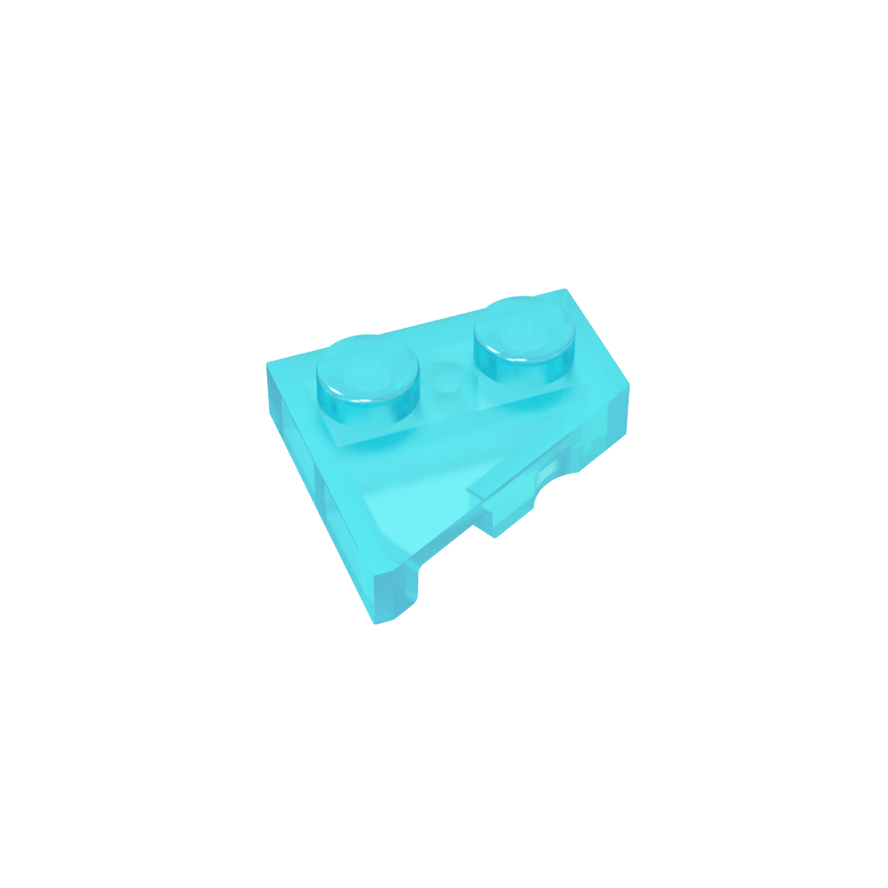 Placa de cuña 2 x 2 derecha-MyGobricksEs