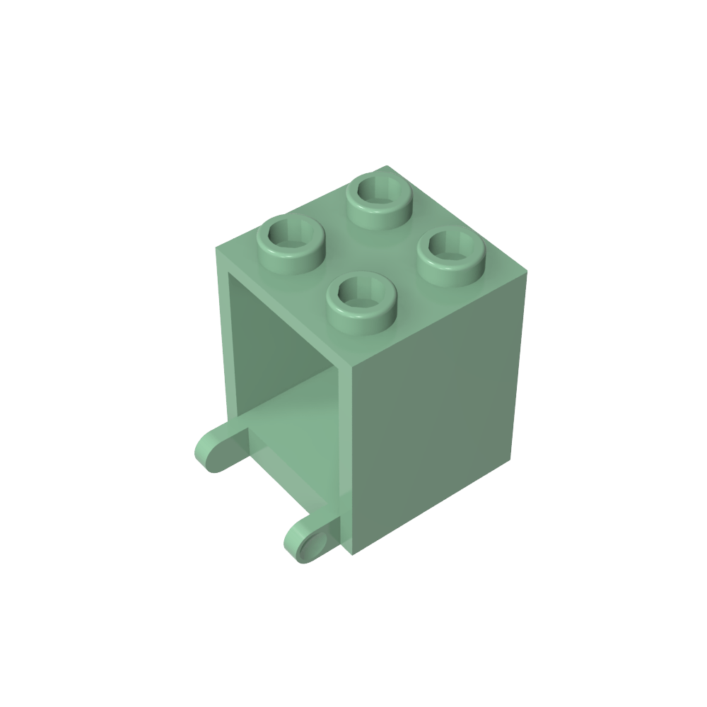 Caja 2 x 2 x 2 [Pernos Huecos]-MyGobricksEs