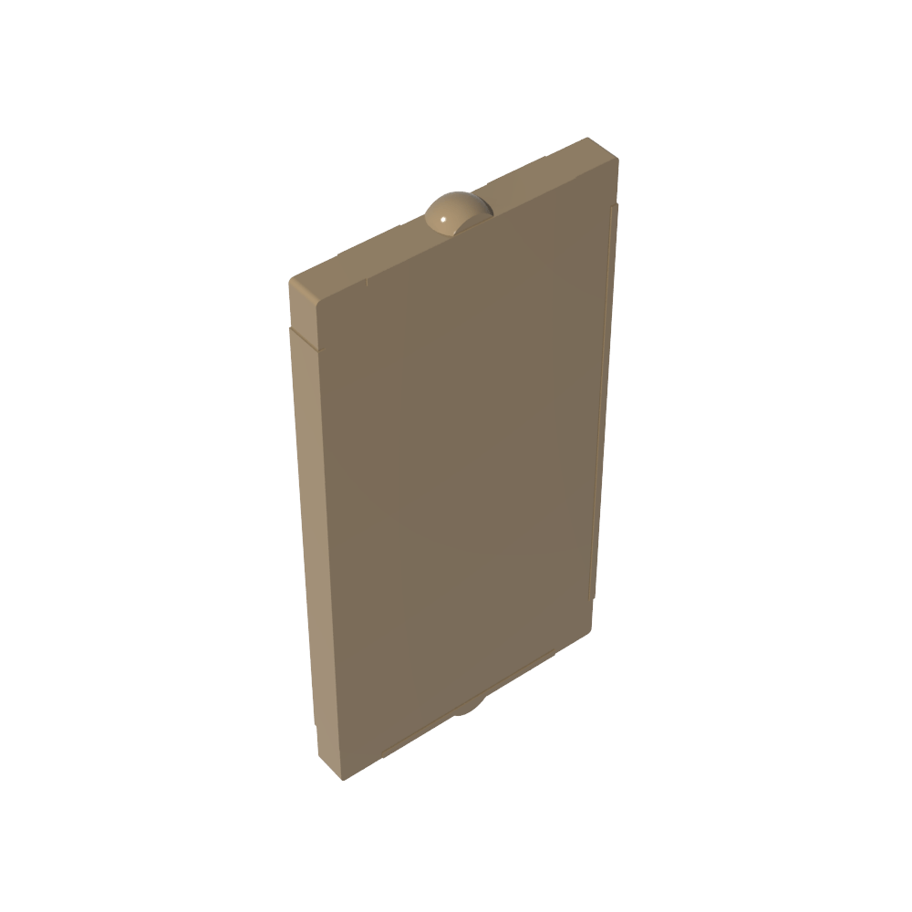 Vidrio para ventana 1 x 2 x 3 Frente plano-MyGobricksEs