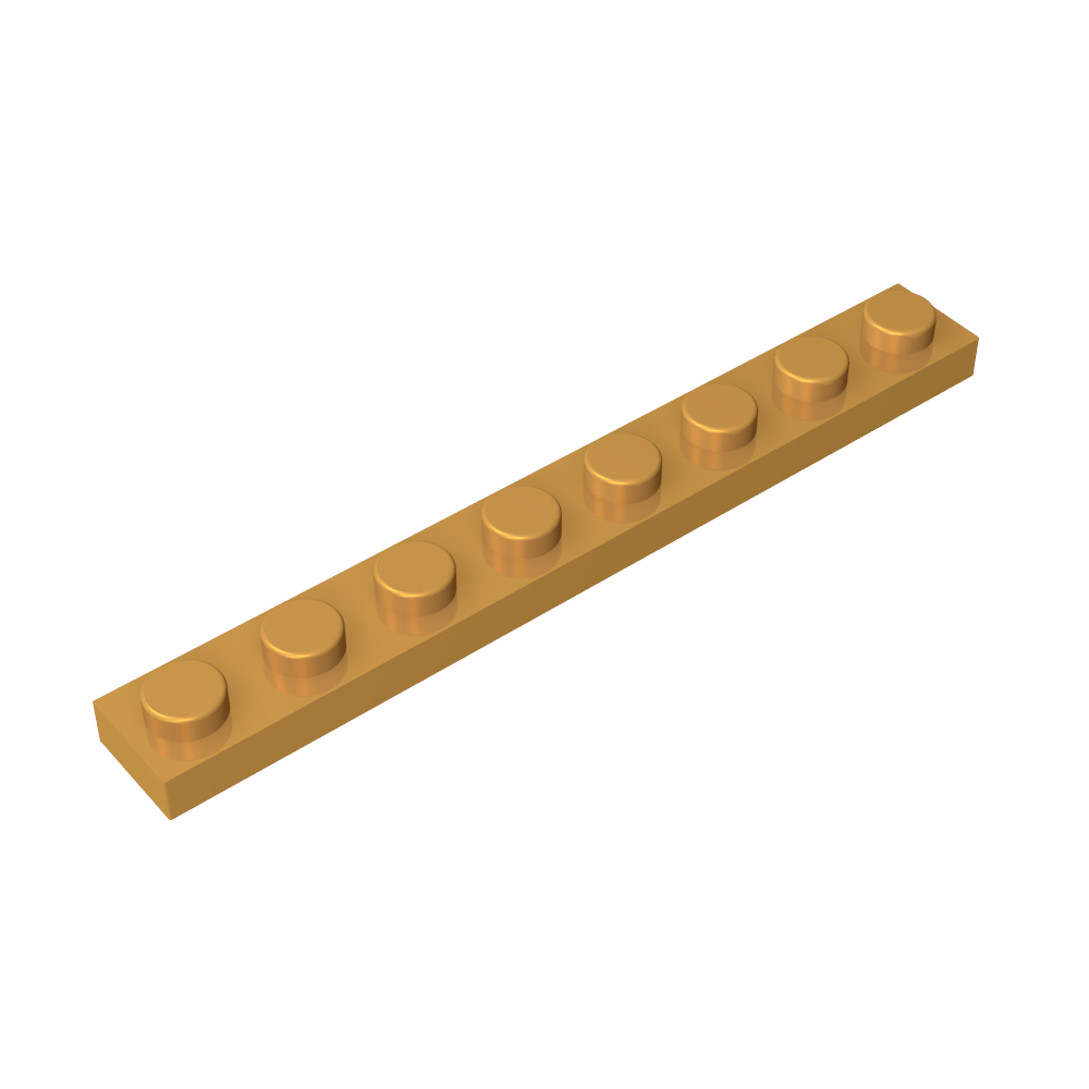 Placa 1 x 8 #3460-MyGobricksEs