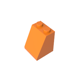 Pendiente 65° 2 x 2 x 2 con tubo inferior-MyGobricksEs