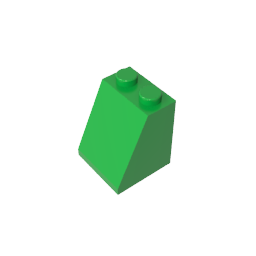 Pendiente 65° 2 x 2 x 2 con tubo inferior-MyGobricksEs