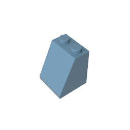Pendiente 65° 2 x 2 x 2 con tubo inferior-MyGobricksEs