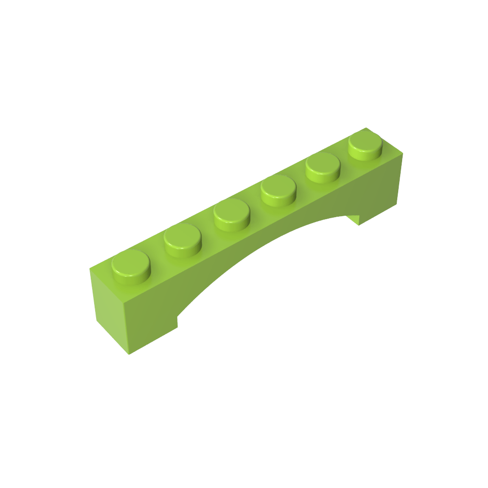 Arco de Ladrillo 1 x 6 Arco Elevado-MyGobricksEs