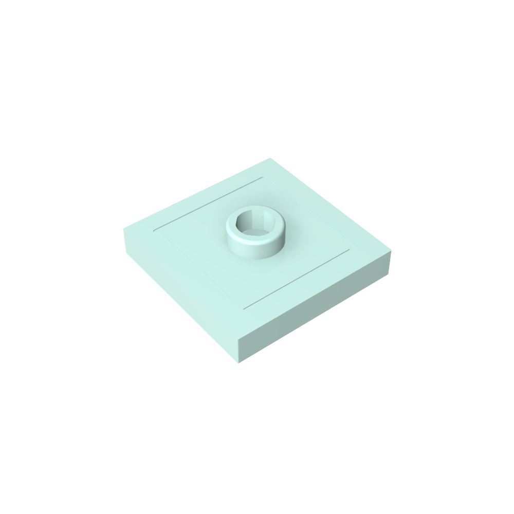 Placa especial 2 x 2 con ranura y perno central (puente)-MyGobricksEs