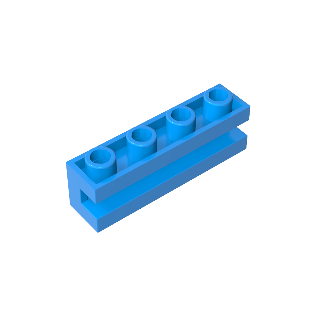 Ladrillo Especial 1 x 4 con Ranura-MyGobricksEs