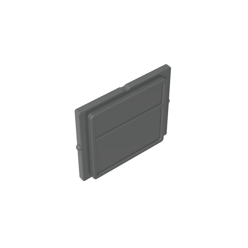 Ventana de gabinete de doble apertura de 1x4x3