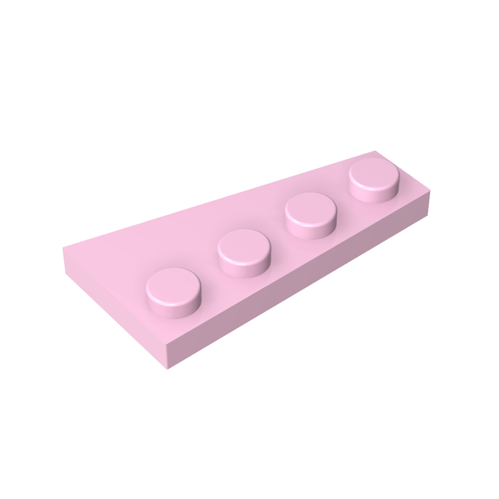 Placa de cuña 4 x 2 izquierda-MyGobricksEs