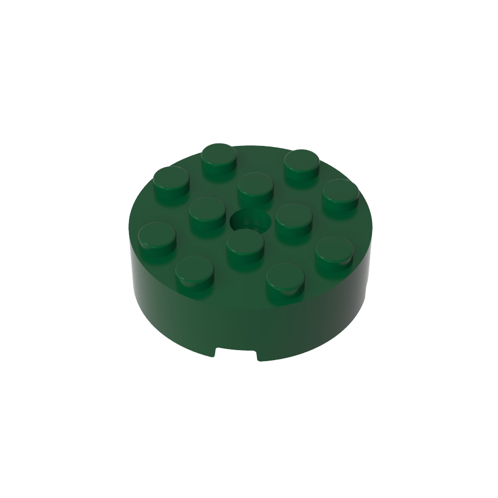 Ladrillo redondo 4 x 4 [Agujero central]-MyGobricksEs