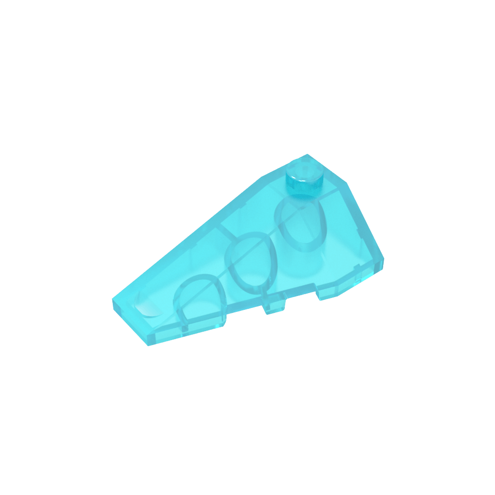 Cuña inclinada 4 x 2 triple izquierda-MyGobricksEs