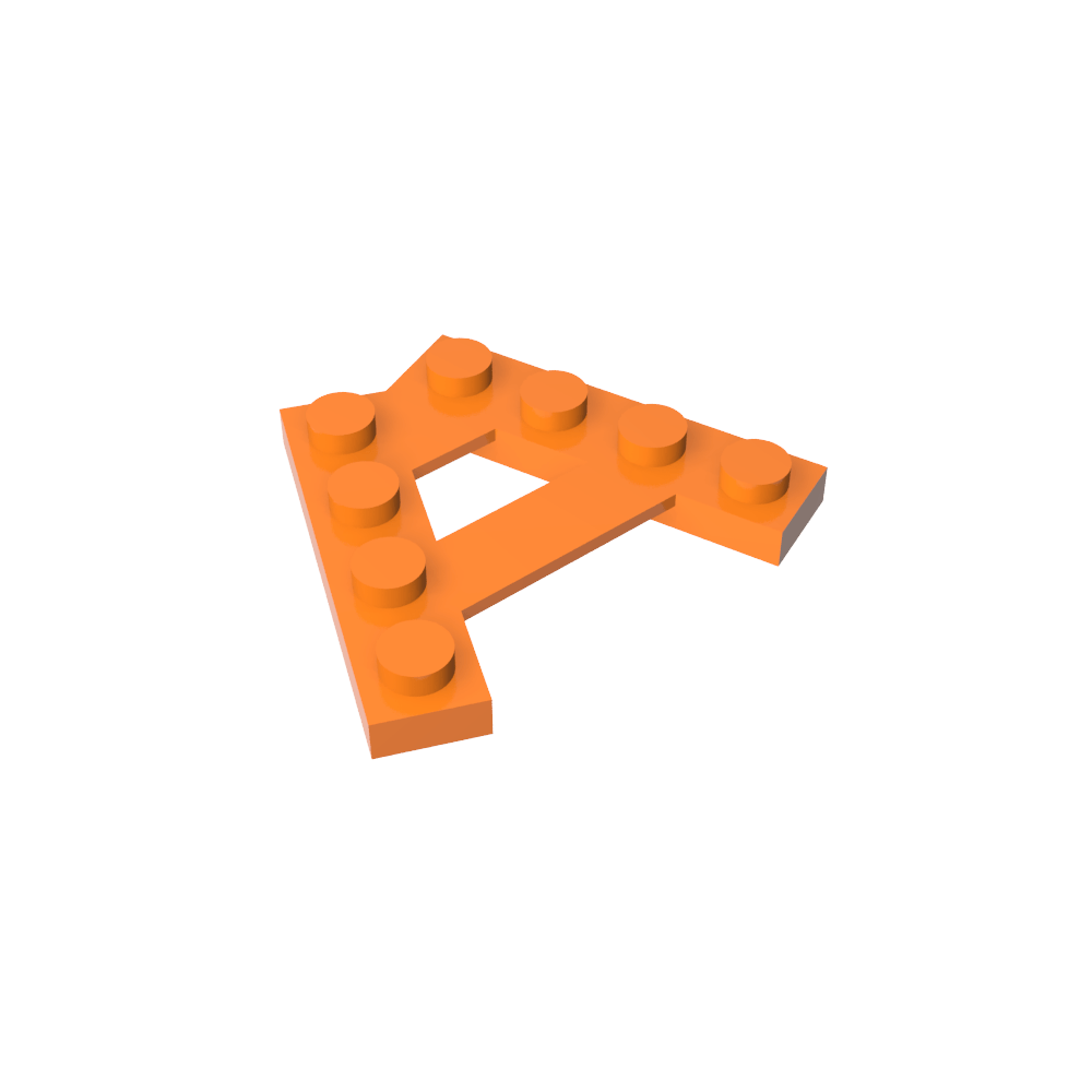 Placa especial de 4 pernos con ángulo de 45°-MyGobricksEs