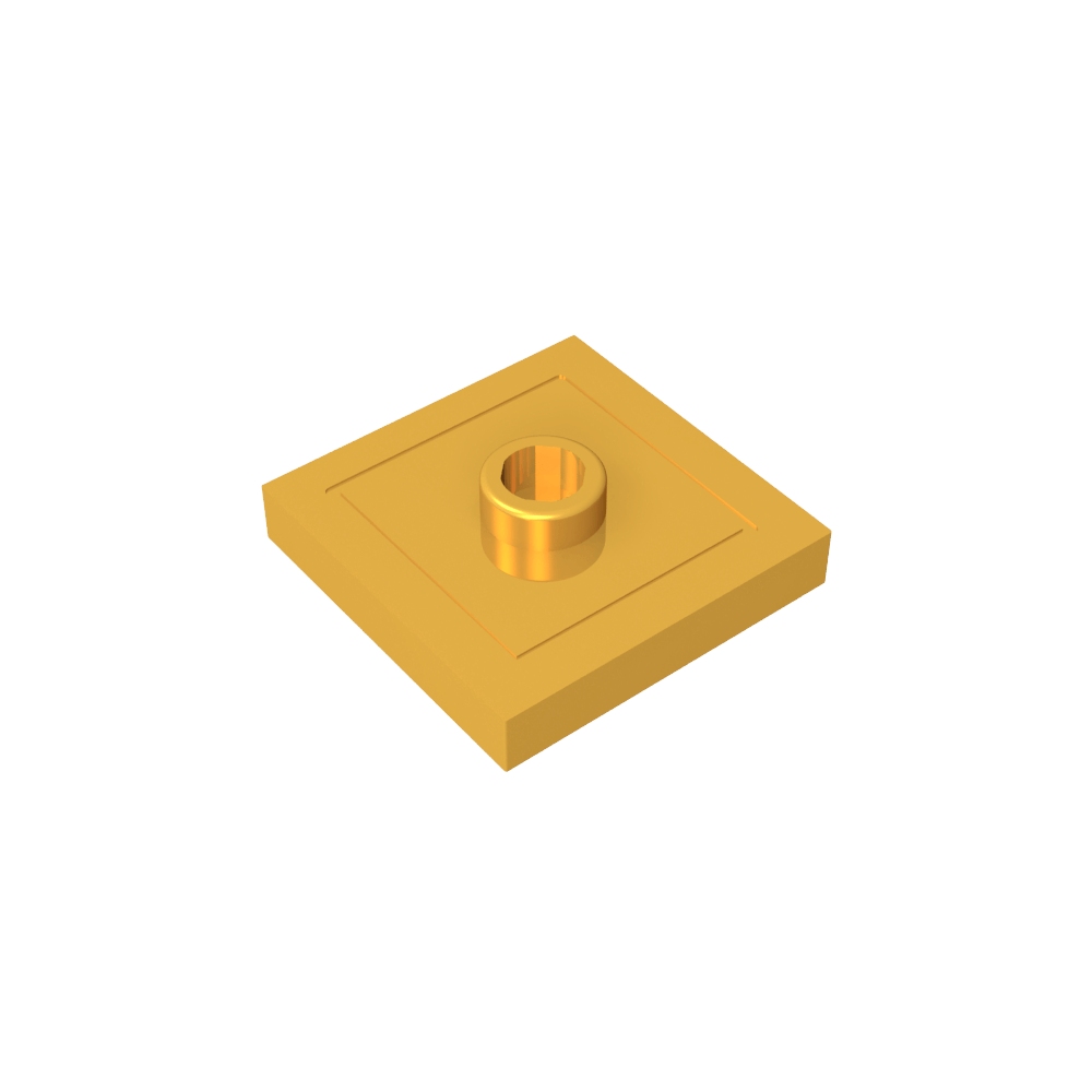 Placa especial 2 x 2 con ranura y perno central (puente)-MyGobricksEs