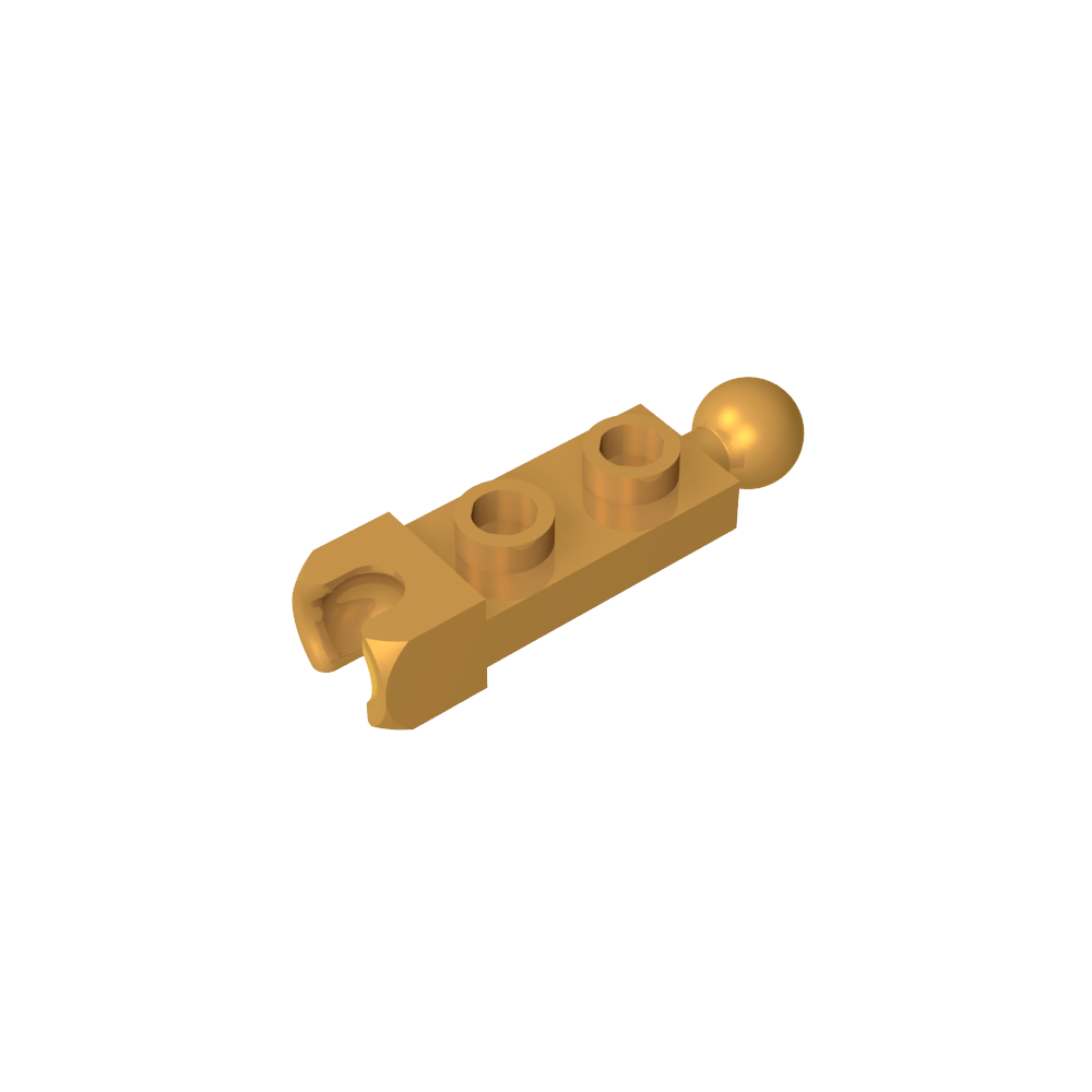 Placa especial 1 x 2 con copa de extremo de 5,9 mm y bola de remolque-MyGobricksEs