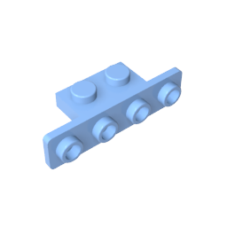Soporte 1 x 2 - 1 x 4 [Esquinas redondeadas]-MyGobricksEs