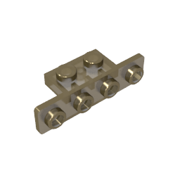 Soporte 1 x 2 - 1 x 4 [Esquinas redondeadas]-MyGobricksEs