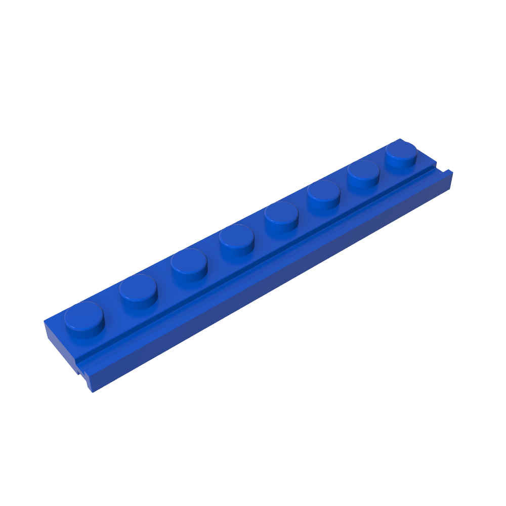 Placa especial 1 x 8 con riel para puerta-MyGobricksEs