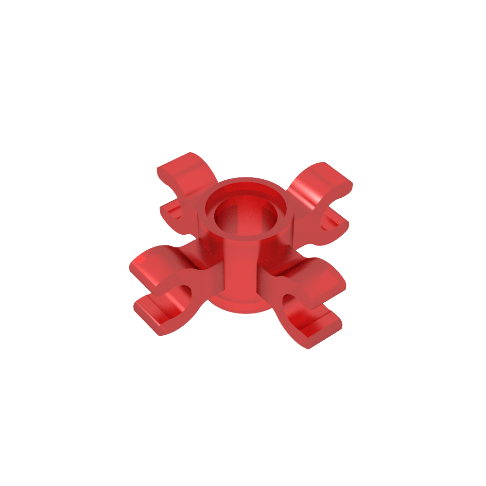 Conector Technic Pin Redondo con 4 Clips-MyGobricksEs