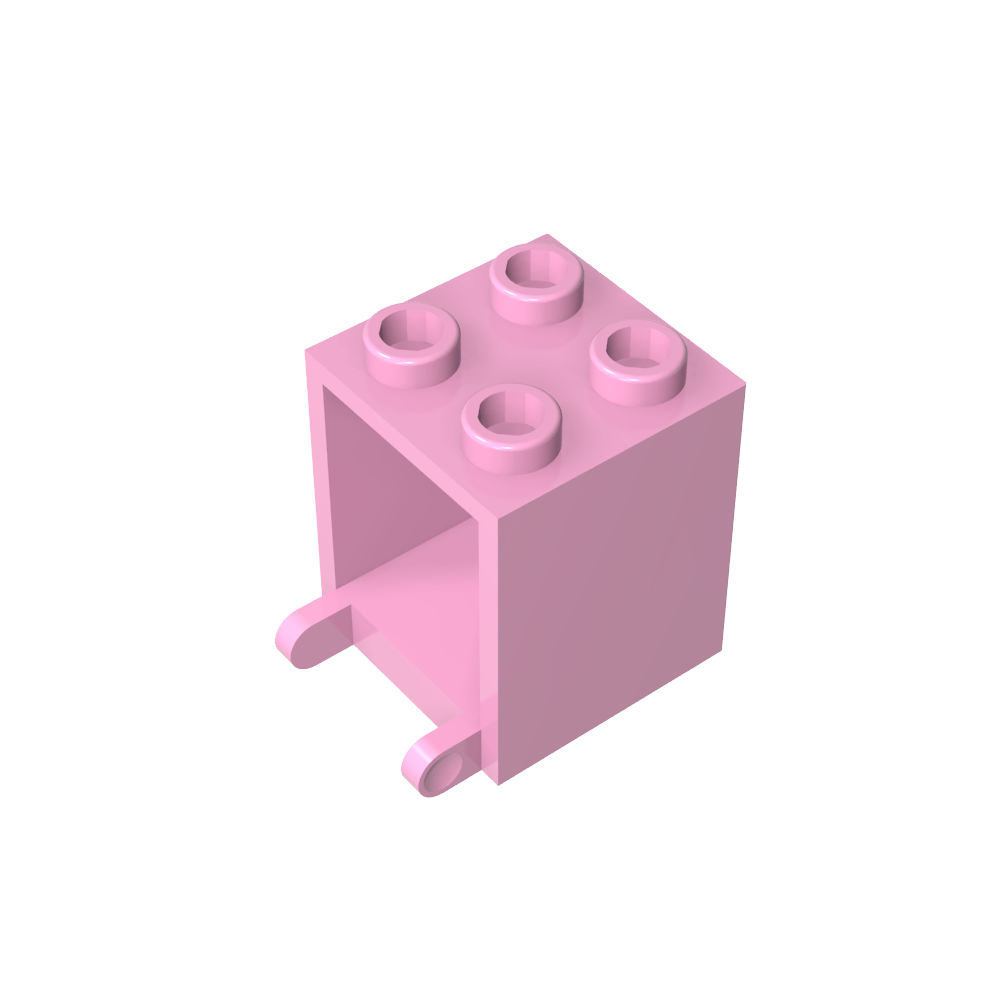 Caja 2 x 2 x 2 [Pernos Huecos]-MyGobricksEs