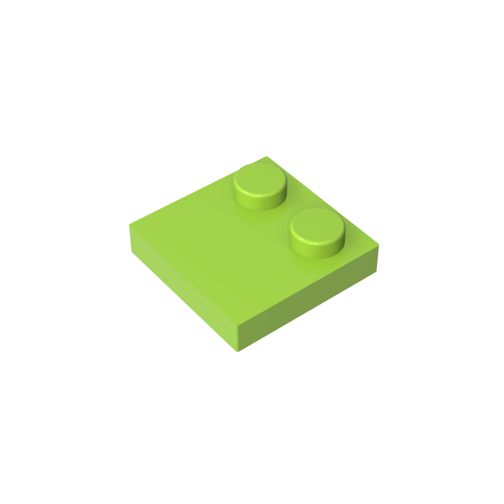 Placa Especial 2 x 2 con Solo 2 tacos-MyGobricksEs