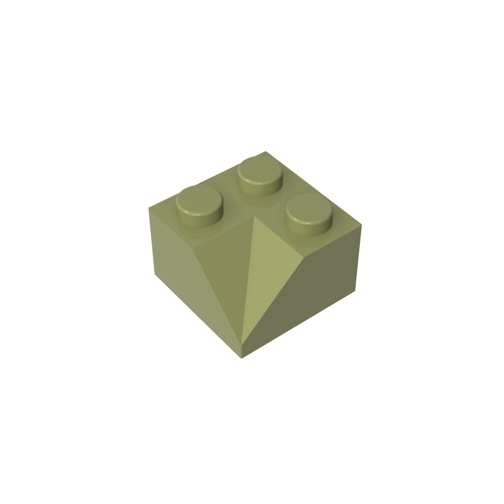 Pendiente 45° 2 x 2 Doble Cóncava-MyGobricksEs