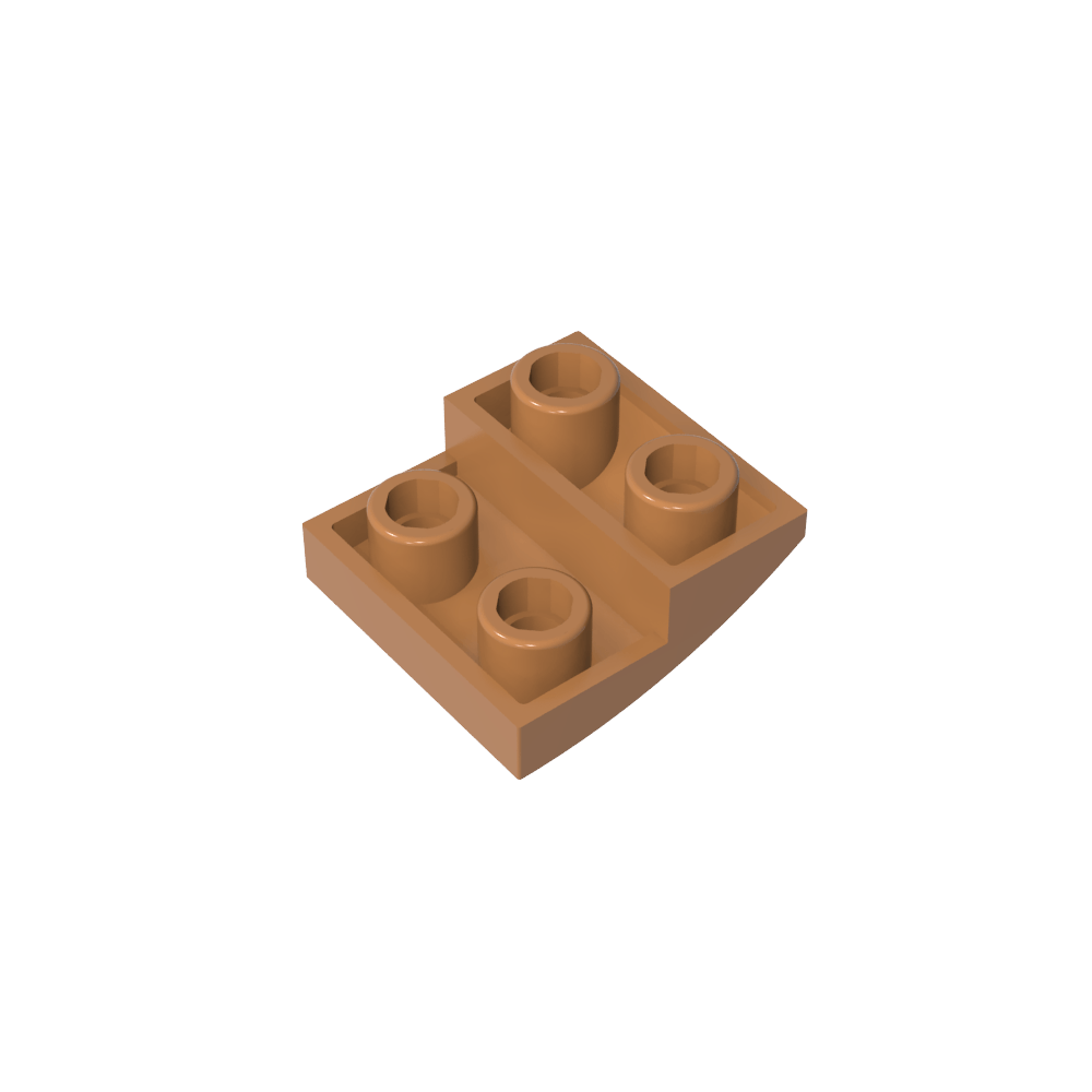 Pendiente Curva 2 x 2 Invertida-MyGobricksEs