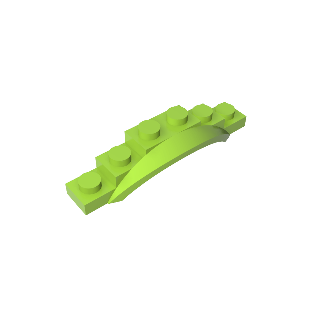 Paso de rueda, guardabarros, 1 1/2 x 6 x 1 [Arco extendido]-MyGobricksEs