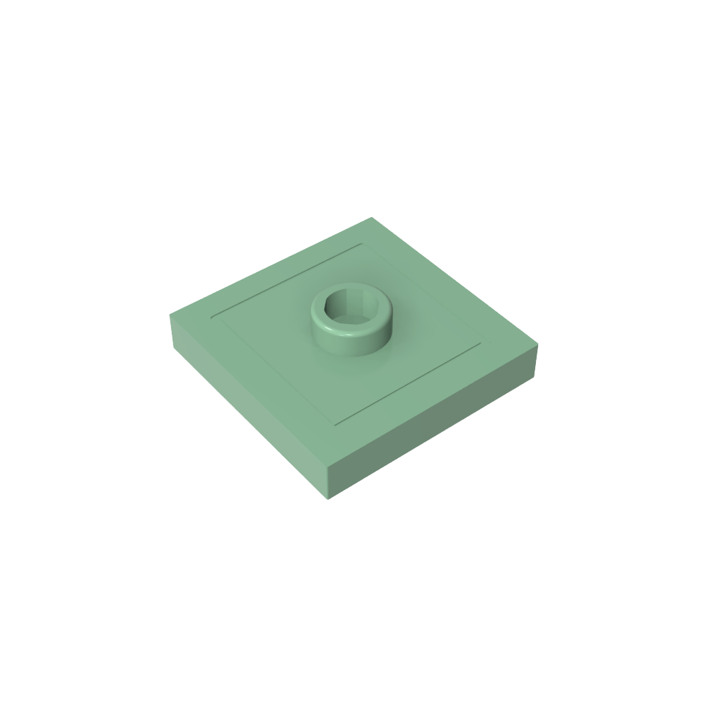 Placa especial 2 x 2 con ranura y perno central (puente)-MyGobricksEs