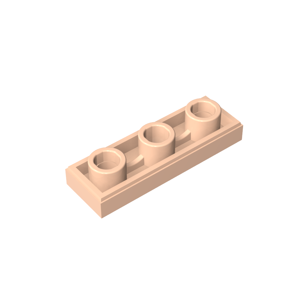 Azulejo especial 1 x 3 invertido con orificio central-MyGobricksEs