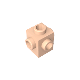 Ladrillo especial 1 x 1 pernos en los 4 lados-MyGobricksEs