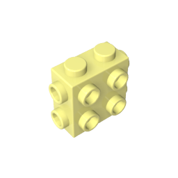 Ladrillo especial 1 x 2 x 1 2/3 con ocho montantes en 3 lados-MyGobricksEs
