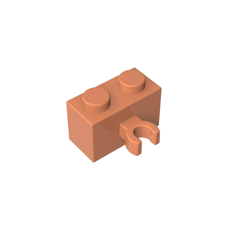 Ladrillo De Sujeción Horizontal 1x2 Con Conexión