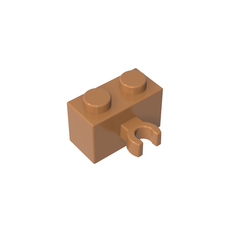 1x2 brick with connecting cross clamp