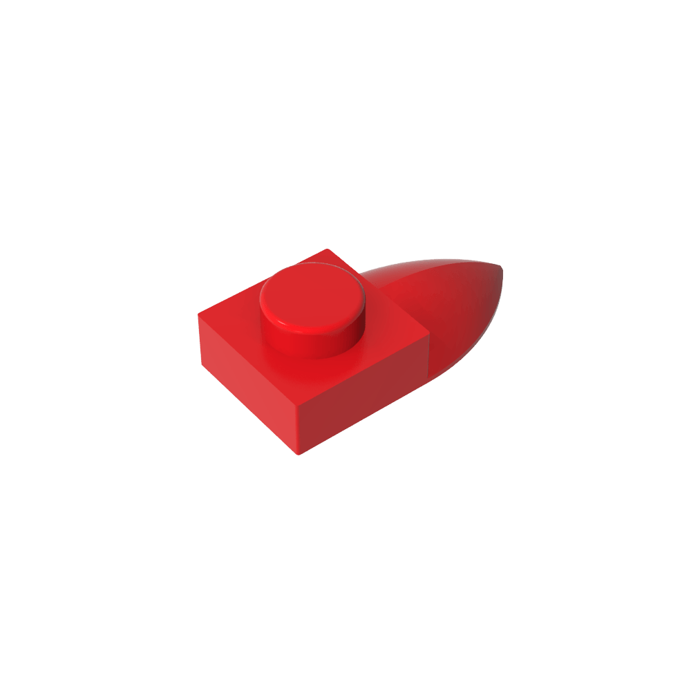 Placa Especial 1 x 1 con Diente-MyGobricksEs