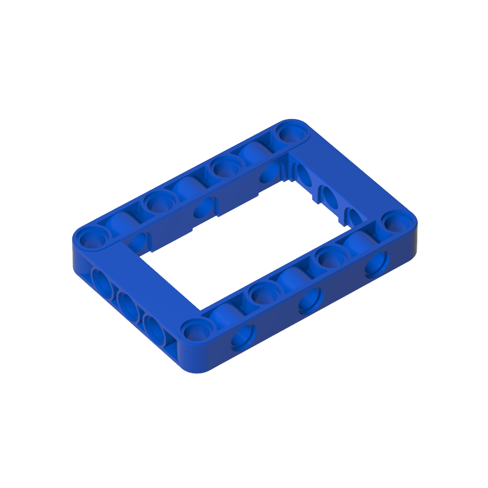 Marco de viga técnica de 5 x 7 con centro abierto y grueso-MyGobricksEs