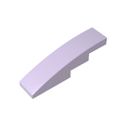 Pendiente curva 4 x 1 sin montantes [Soporte para montantes con crestas asimétricas]-MyGobricksEs